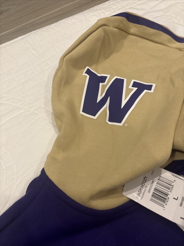 Adidas Washington Huskies Large Zip-up Pullover Purple Game Mode NWT $100 gallery
