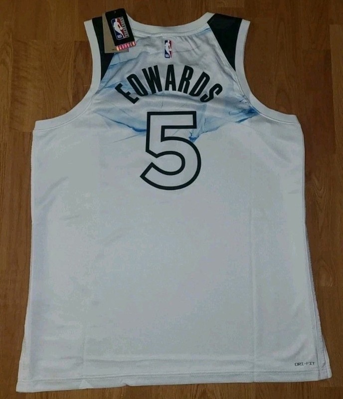 $120 Nike Anthony Edwards Timberwolves City Edition Basketball Jersey Mens XL 52 gallery