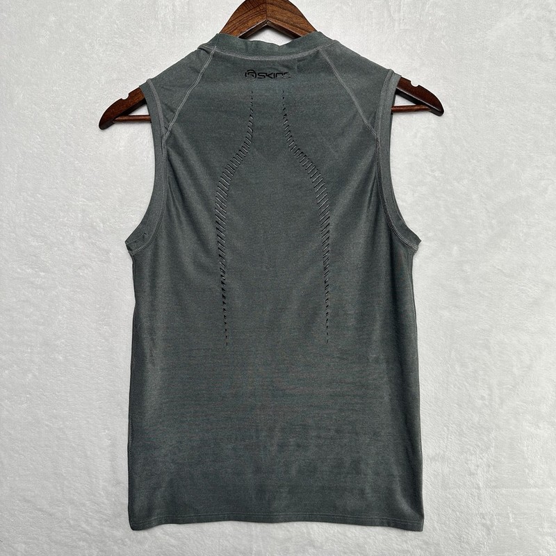 Skins Compression Sleeveless Shirt Men’s Size Medium Charcoal Gray Base Layer gallery