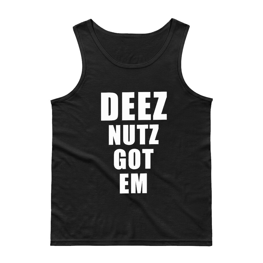 🔥 Deez Nutz Got em Mens Tank top Deez nuts to president Funny Parody Joke humor