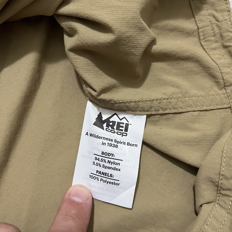 REI Co-op Mens Medium Long Sleeve Button Up Shirt Brown Vented Fishing Hiking gallery