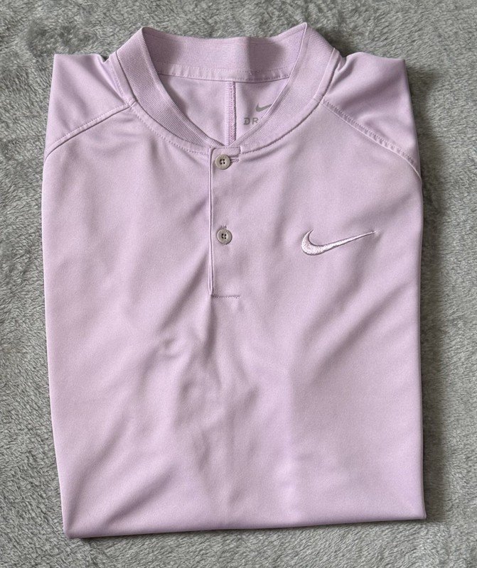 Nike Court Dri-Fit Victory Blade Polo Golf Tennis Shirt Men’s M Lilac FAST SHIP! gallery