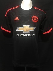 Mens Adidas 2015/16 Manchester United Black Jersey (MUFC 3 JSY) (AC1445) SIZE S