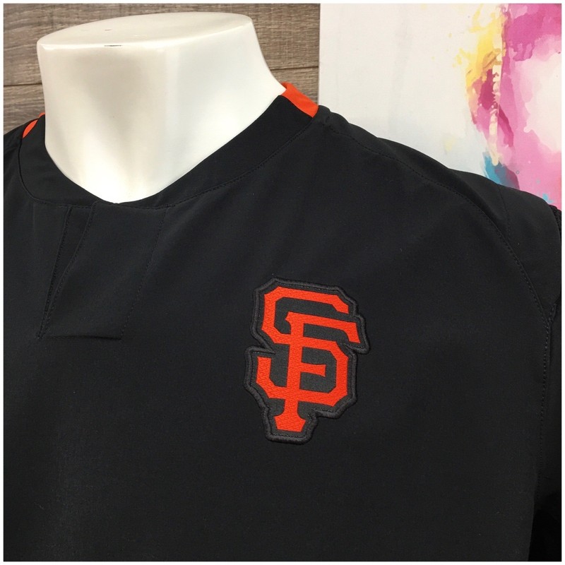 Nike San Francisco Giants MLB Authentic Collection Warm Up Jersey Black Mens L gallery