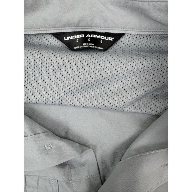 Under armour fish hunter long sleeve shirt Grey, Vented, SPF 50+, Grey, Large gallery
