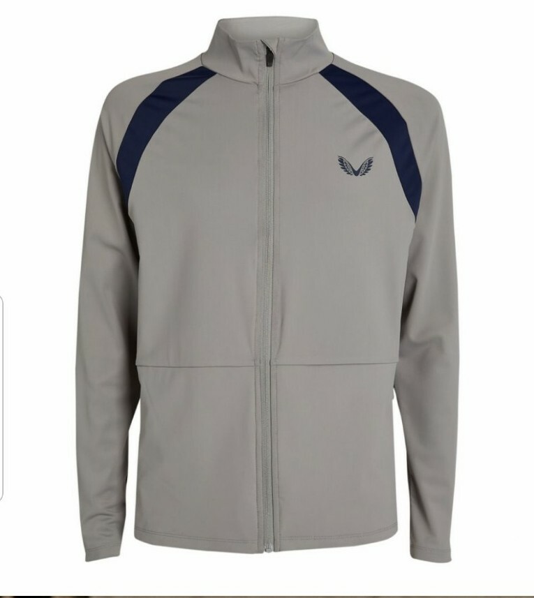 Castore Performance Golf Jacket Slick Stylish Look Grey/ Blue Mens Size XL gallery