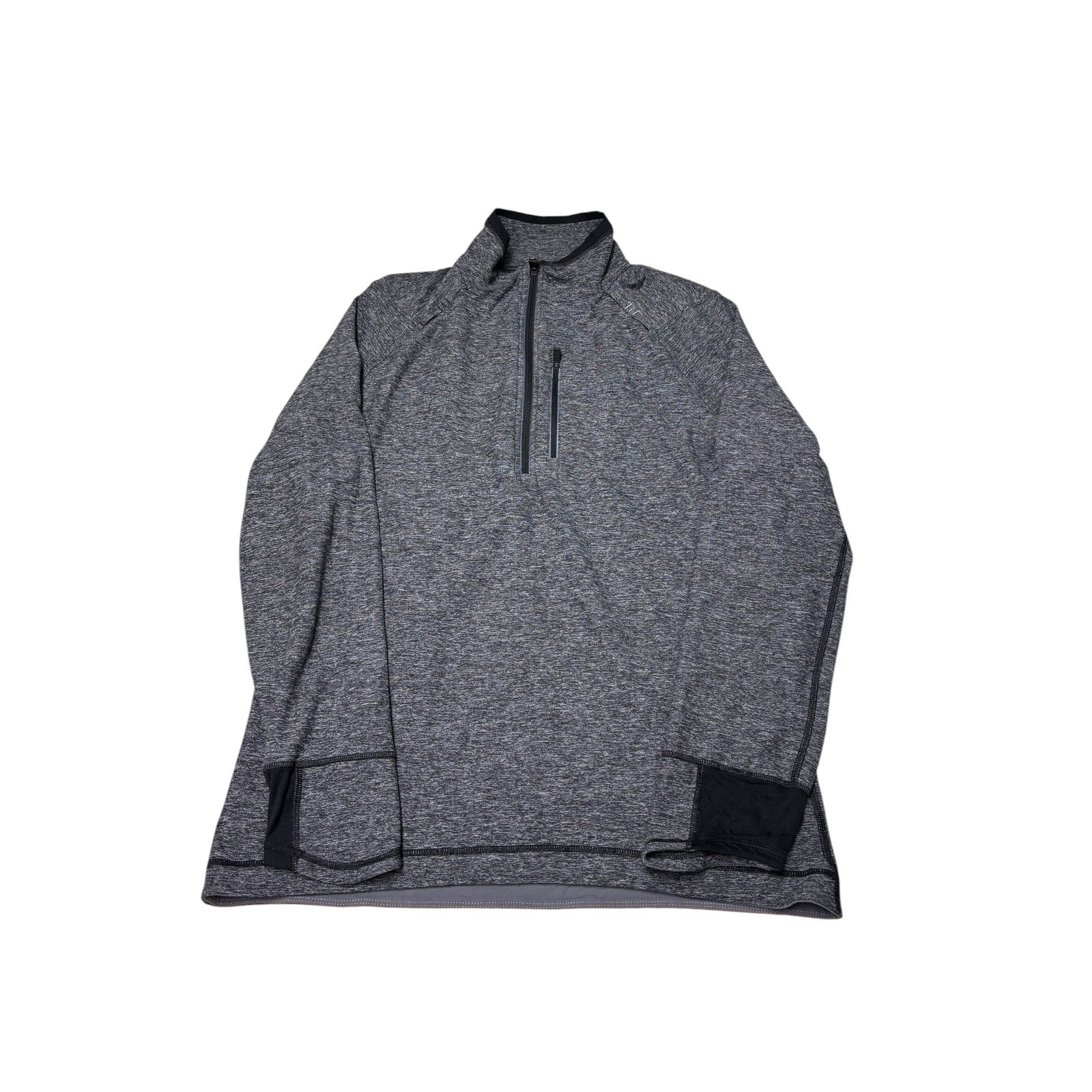Lululemon Metal Vent Tech 1/4 Zip Pullover Heathered Grey Black Mens Large gallery