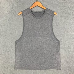 Lululemon Metal Vent Tech Tank 2.0 Men’s Large Slate/White Sleeveless Training