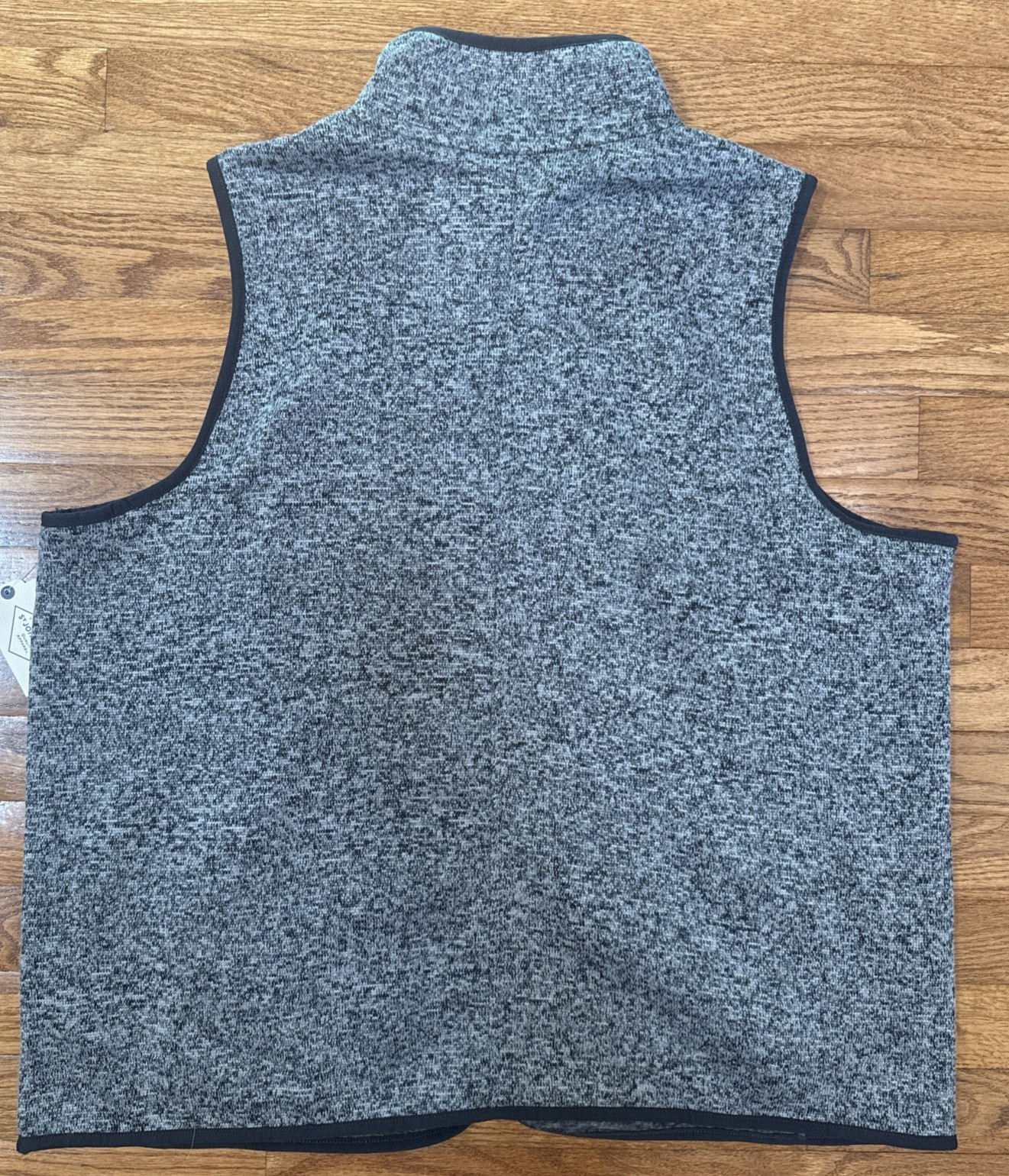 NEW! Soft Gray Full-zip Sweater / Sweatshirt Vest St. John's Bay Men's XXL gallery