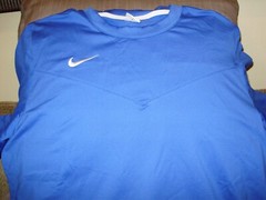 NIKE Dri-Fit DJ5128 Sideline Gear L/S Blue Crew Sweatshirt Thick Top Men Medium
