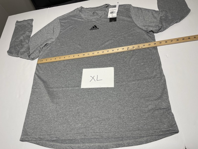 Adidas Men’s Creator Long Sleeve Sports Training Shirt Gray Size XL New gallery