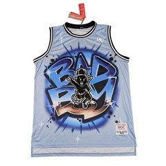 Bad Boy Records Jersey Mens 3XL Blue Tank Headgear Throwback 90s Basketball