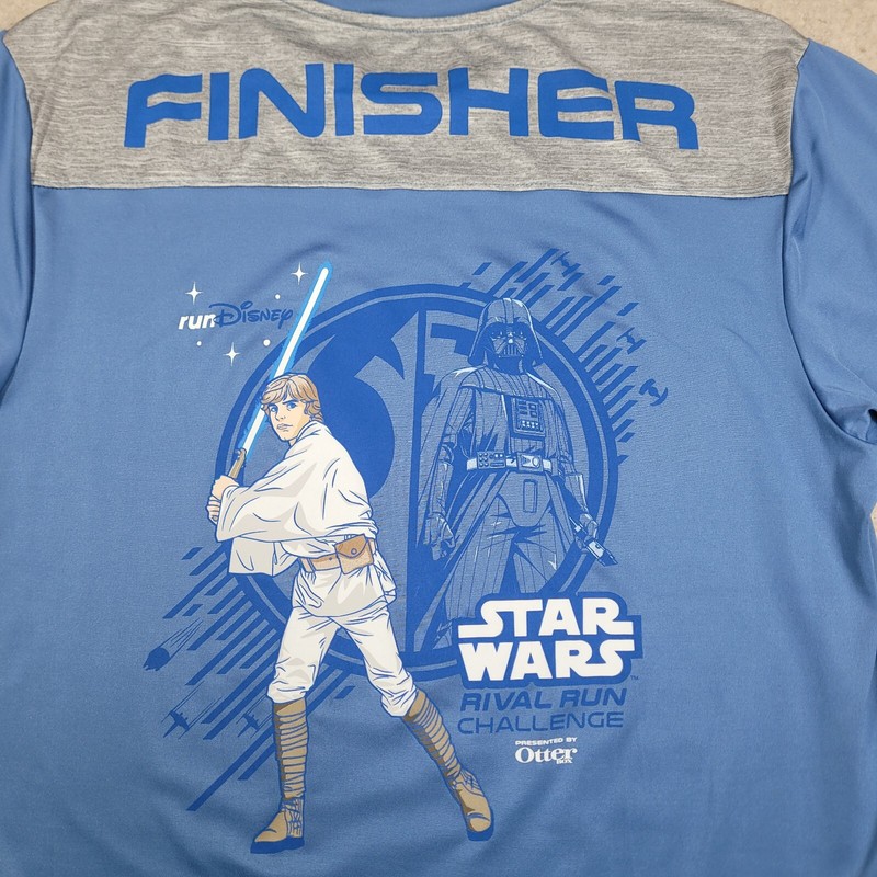 2019 RunDisney Star Wars Rival Run Challenge 19.3 Miles Finisher Shirt Large gallery