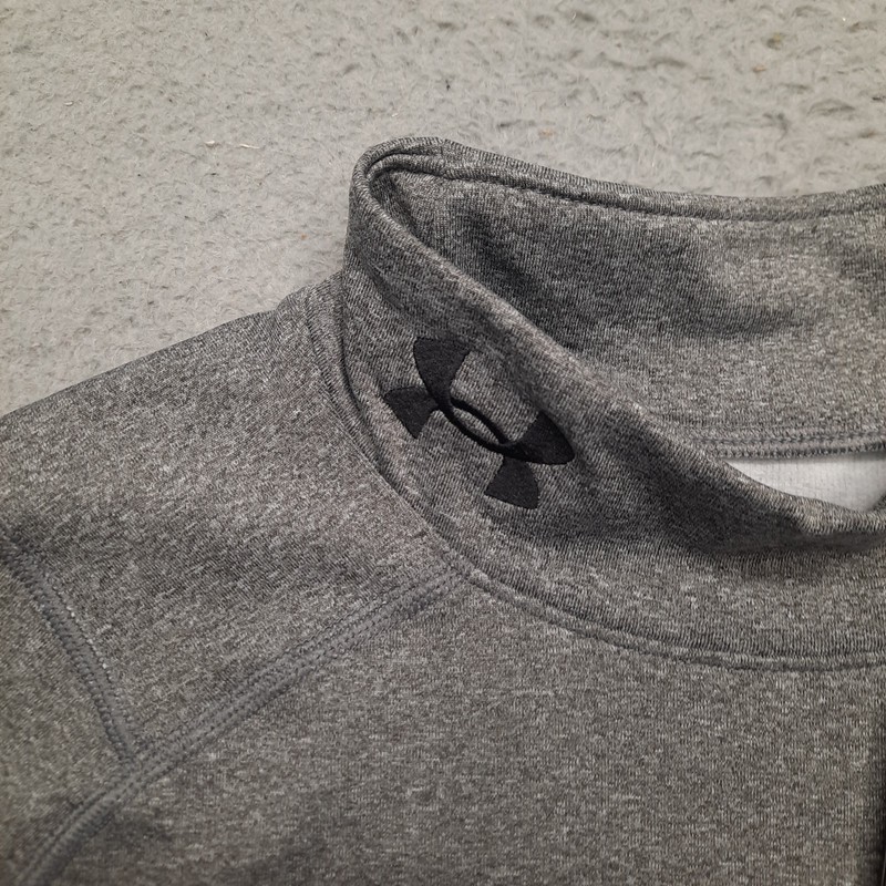 Under Armour Coldgear Infared Mock Base Layer Shirt Men's Small Grey Fitted Top gallery