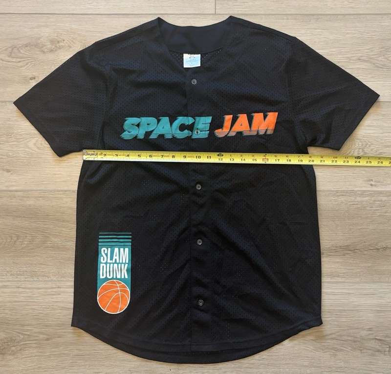Space Jam Black A New Legacy Tune Squad Baseball Mesh Jersey Mens Medium gallery