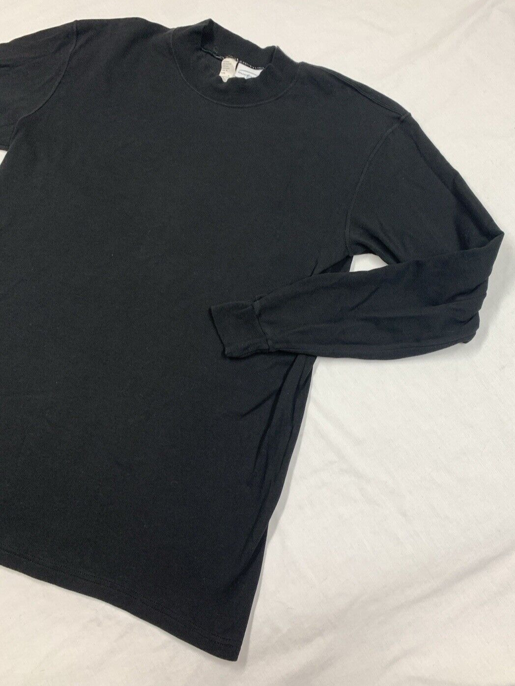 Vintage Duofold Black Knit Base Layer Performance USA Ski Men's Size LG gallery