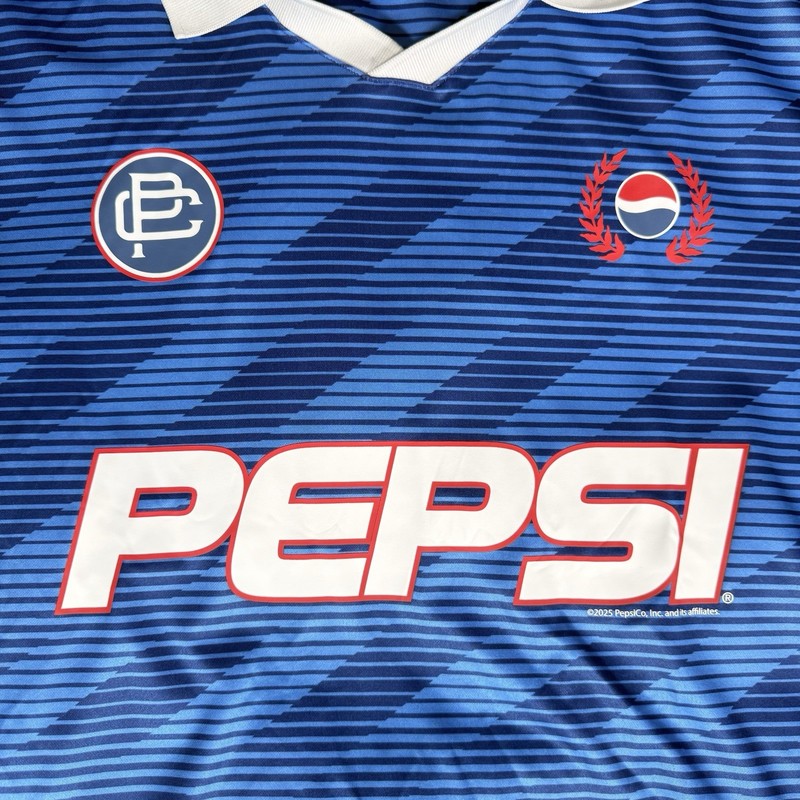 Hollister Pepsi Soccer Jersey Mens M Boxy Fit Baggy Collared Athletic gallery