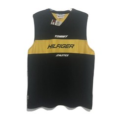 Vintage 1999 Tommy Hilfiger Athletics Black Gold Mesh Tank Men’s Large New Tags