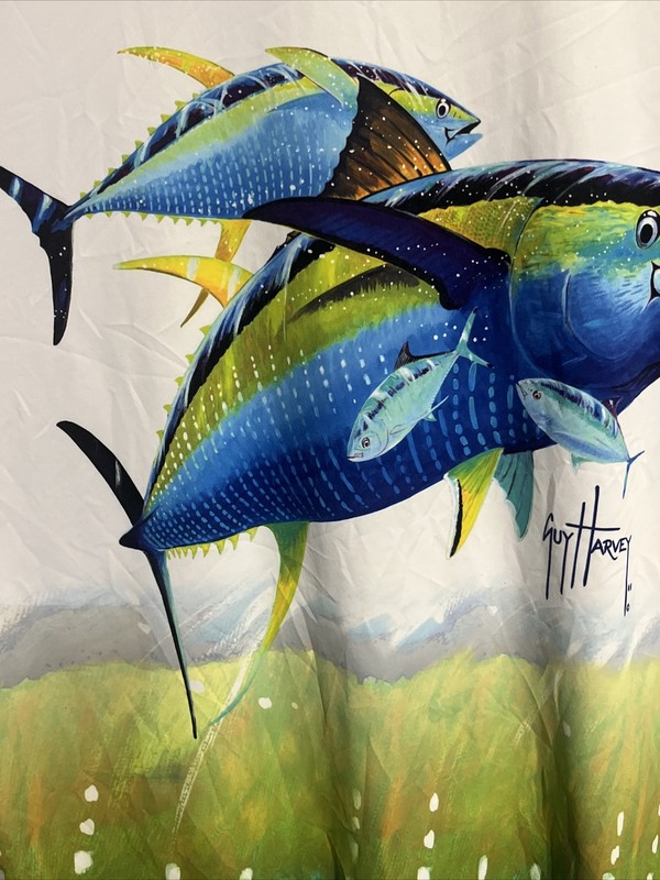 Medium GUY HARVEY BF TUNA PRO UVX PERFORMANCE LONG SLEEVE FISHING San Juan PR gallery
