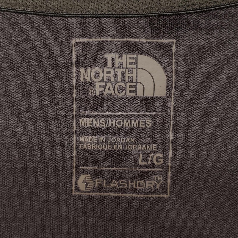 The North Face Pullover Mens Large Gray FlashDry 1/4 Zip Baselayer Shirt Running gallery