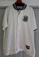 Stall and Dean Short Sleeve Snap Button Striped Collar Baseball Shirt – Size 2XL