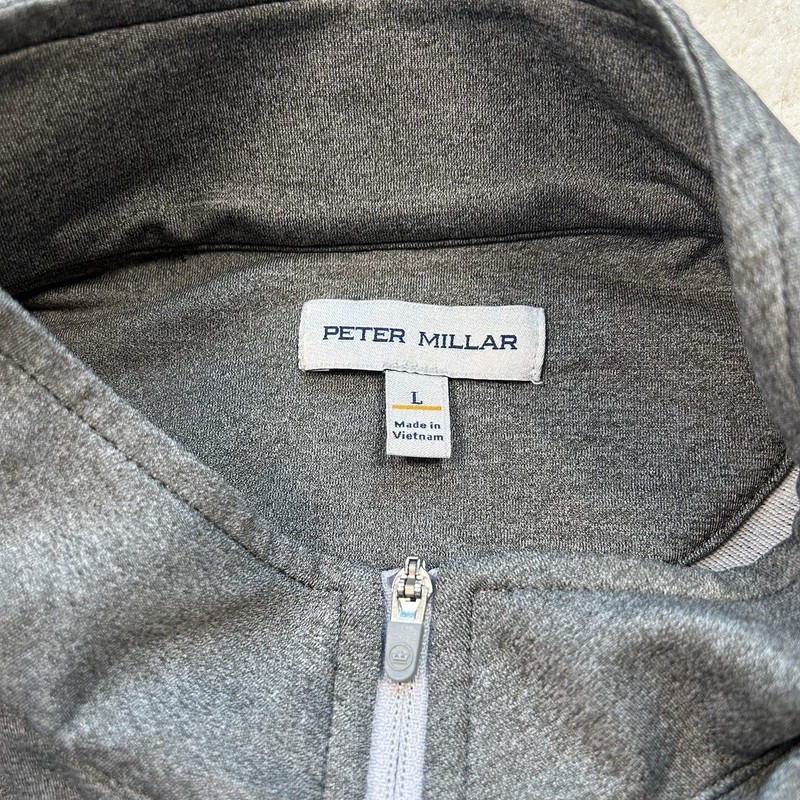 Peter Millar Men's Large Golf Pullover Crown Sport Performance Jacket 1/4 Zip gallery