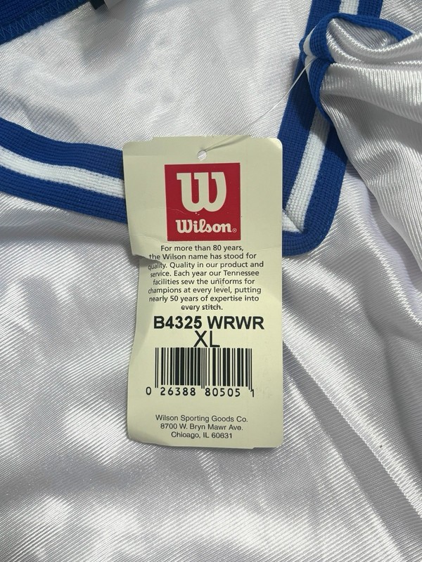vintage wilson dazzle basketball jersey shirt mens size XL NOS NWT 90s USA made gallery