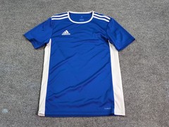 Adidas Shirt Mens Small Blue Short Sleeve T-shirt Climalite Soccer Sports