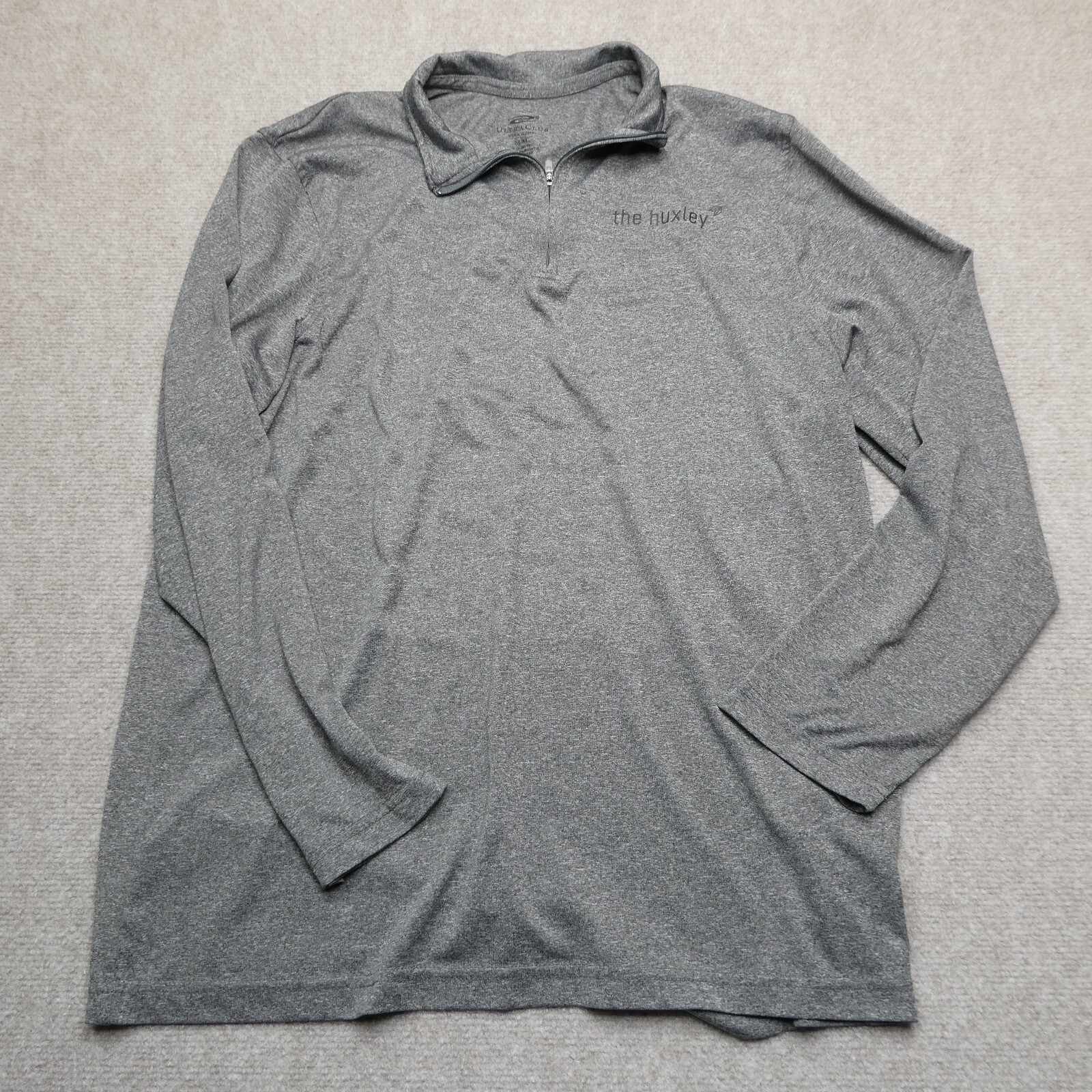 UltraClub Cool & Dry Quarter Zip Pullover Gray The Huxley Long Sleeve gallery
