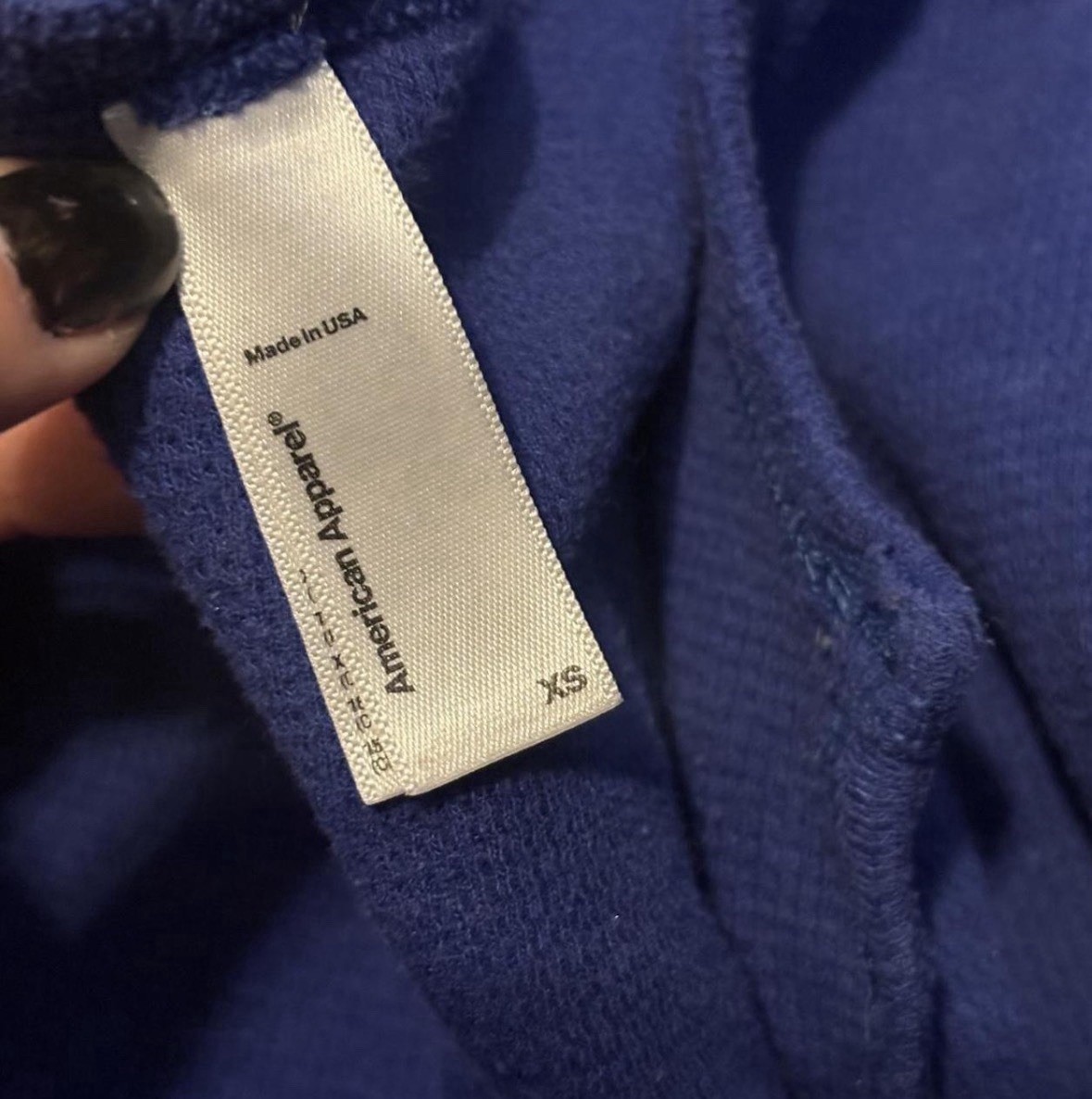American Apparel Men’s Blue Henley Long Sleeve T-Shirt XS Dexter gallery
