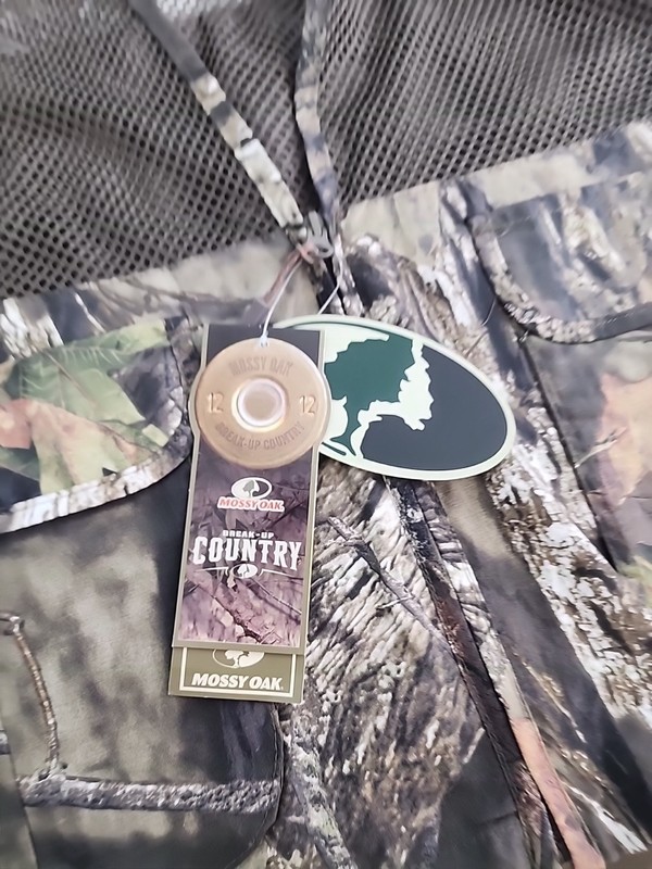 Mossy Oak Mens Dove Vest M/L Break Up Country Camo Game Bag Breathable NWT gallery