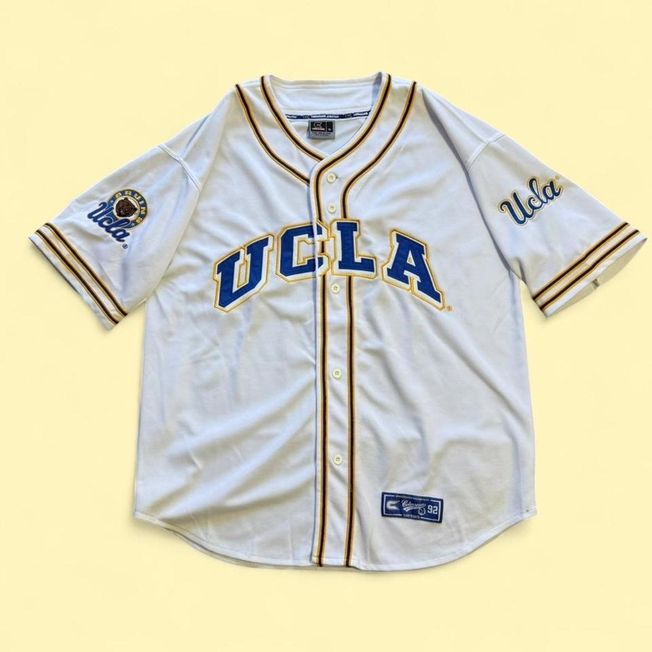 UCLA Bruins white baseball jersey XL Colloseum gallery
