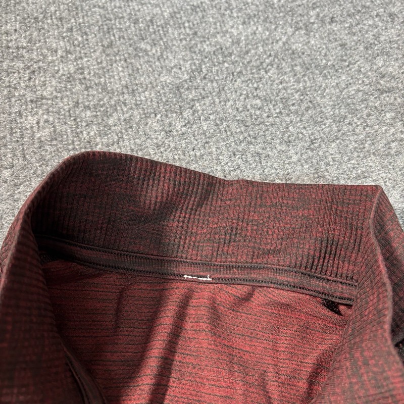 Lululemon Metal Vent Tech 1/2 Zip Pullover Mens Large Red Black Heathered gallery