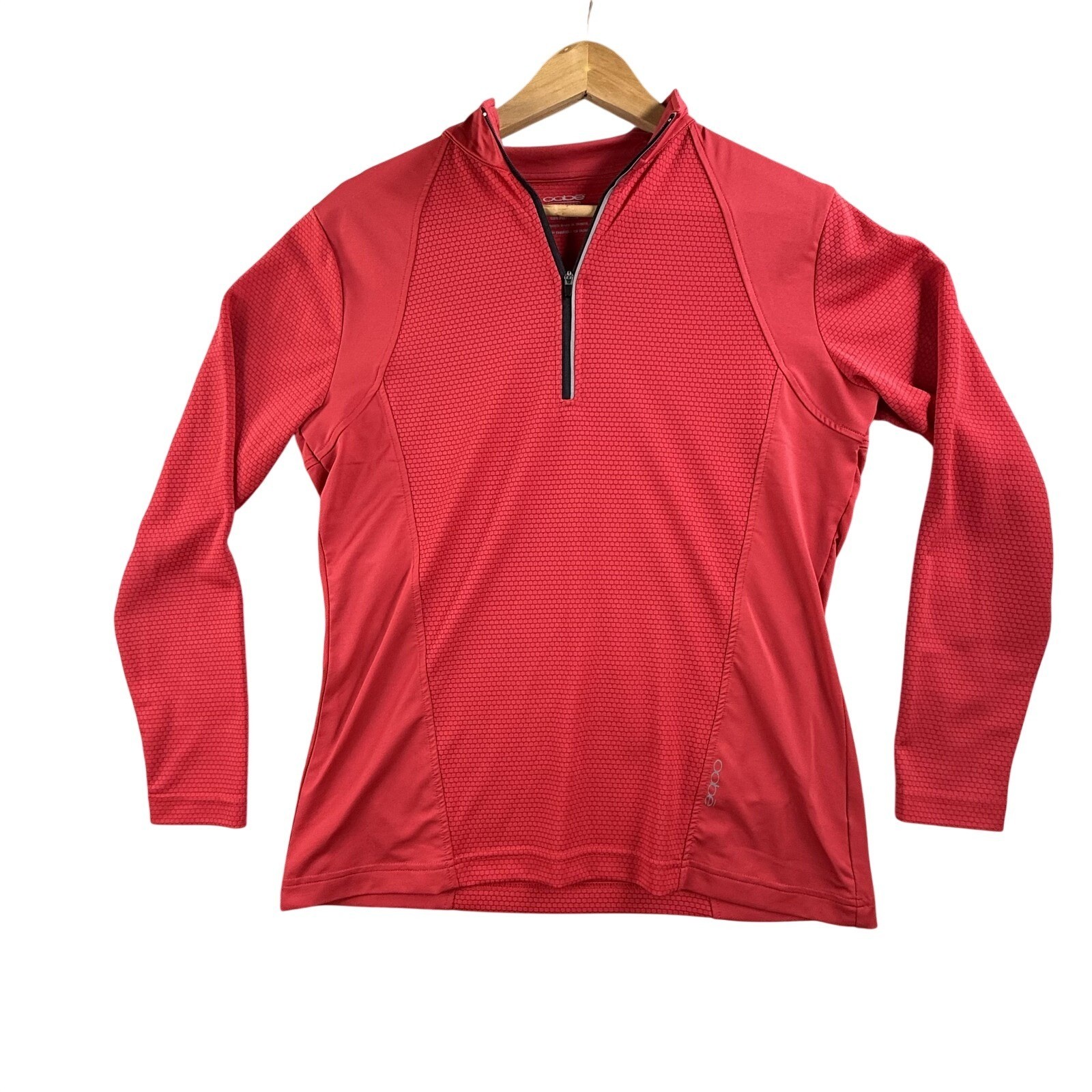 Oobe Pullover Jacket Mens Medium Red Hydrovent 1/4 Zip Mock Neck Athletic Top gallery