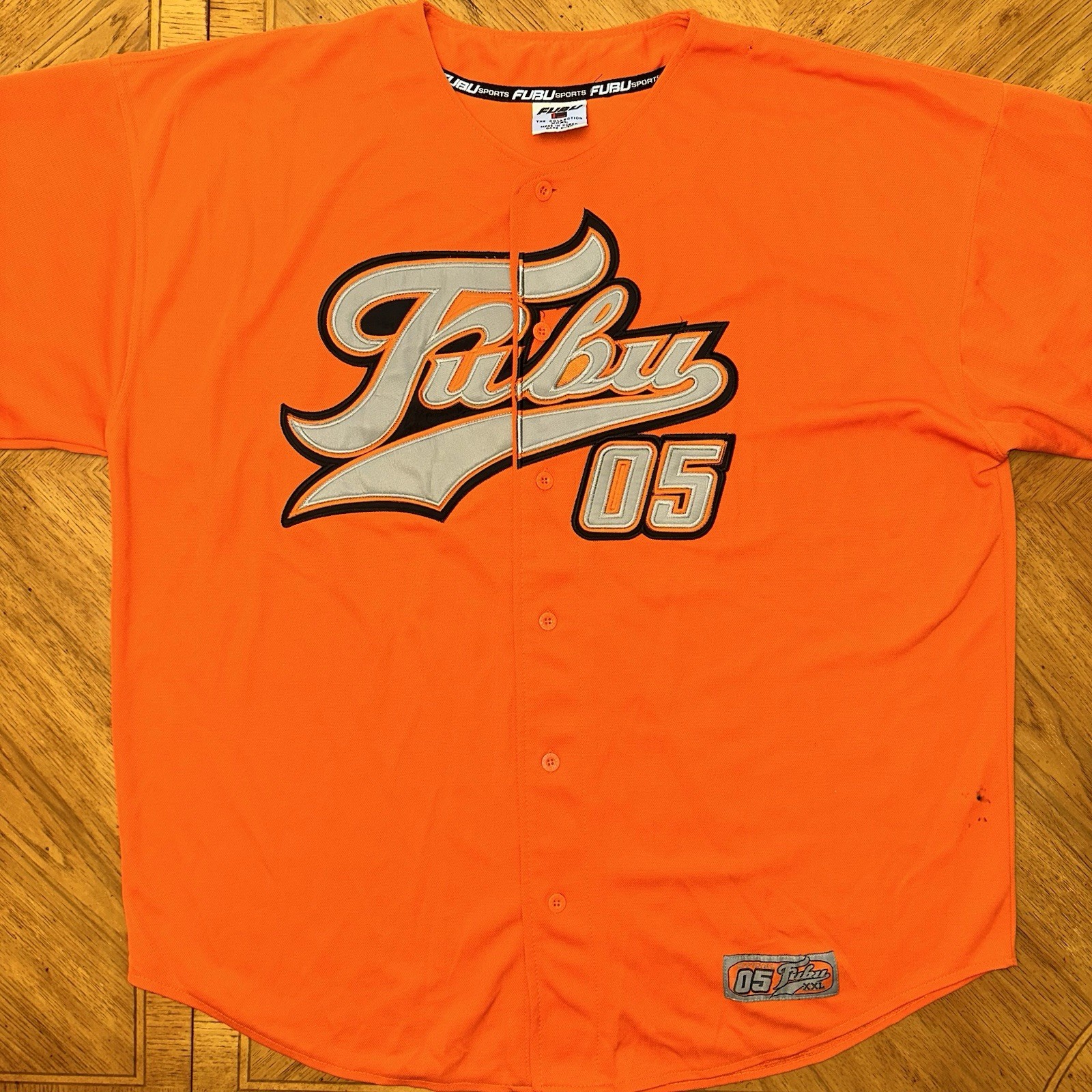 VTG FUBU Collection Authentic 05 Baseball Jersey Men's 3XL Stitched Hip Hop gallery