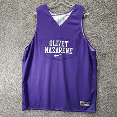 Nike Jersey Unisex Olivet Nazarene 30 Reversible Purple White 2XT