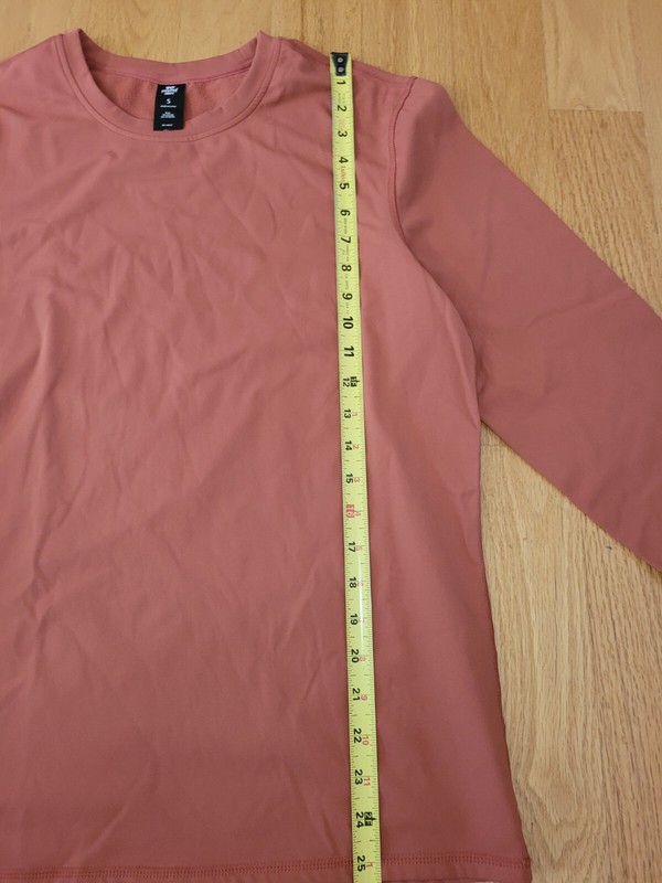 90 Degree By Reflex Men's Terry Brushed Long Sleeve Top in Orange Men's Size S gallery