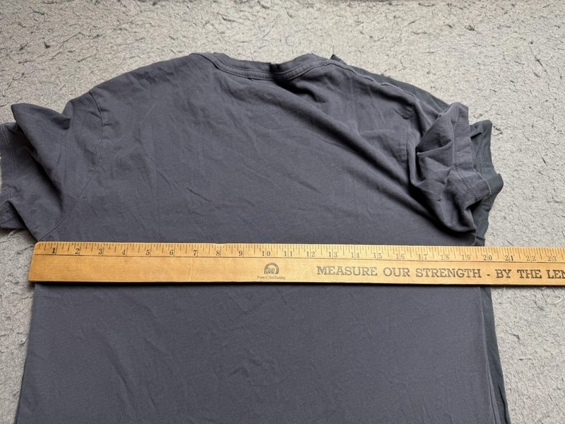 Lot Of 2 AllSaints Shirt Mens Medium Gray Short Sleeve Ramskull Logo Slim Fit gallery