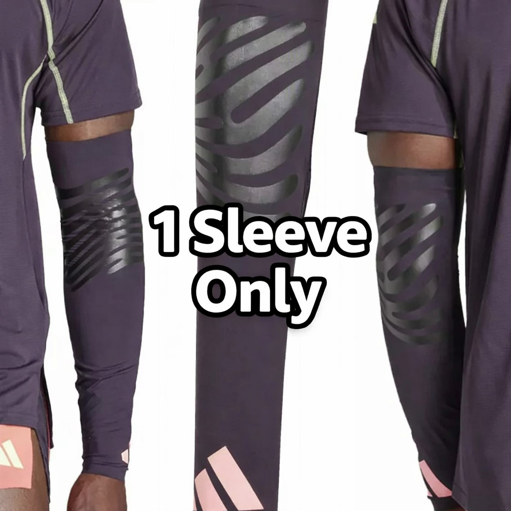 Adidas Adizero RHEON Pro Elite Arm Sleeve Size Large Purple Pink Running gallery