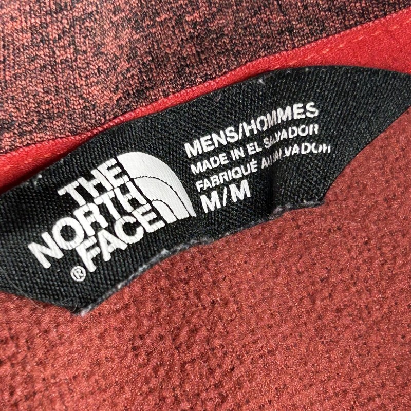 North Face Pullover Mens Medium Rust Fleece Half Zip Hiking Stretch Outdoor gallery