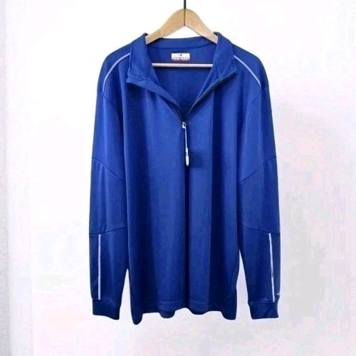 Grand Slam Performance Tech Pullover Men's XL 50 Blue UPF Golf Sportswear $65 gallery