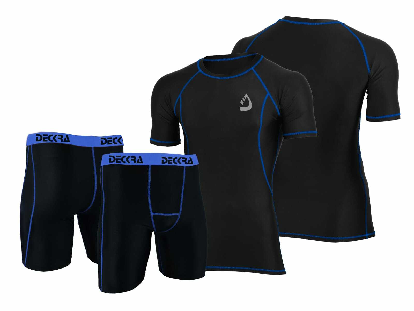 Mens Compression Shirt / Shorts Set Base Layer Cycling Running Gym Tight Boxers gallery
