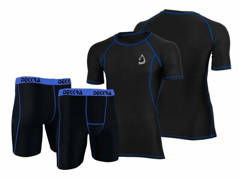 Mens Compression Shirt / Shorts Set Base Layer Cycling Running Gym Tight Boxers gallery