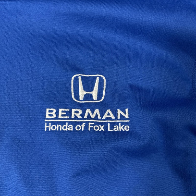 The North Face Pullover Mens XL Blue 1/4 Zip Long Sleeve Honda Berman Dealer Top gallery
