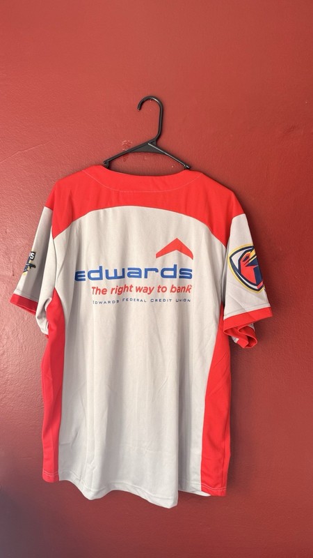 Team USA Baseball Jersey Grey Red Lancaster JetHawks Large gallery