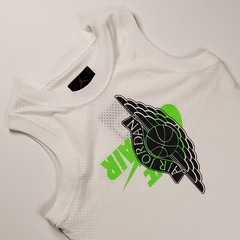Nike Air Jordan Mens Size S Jumpman Wings Mesh Jersey White Green BQ8479-100