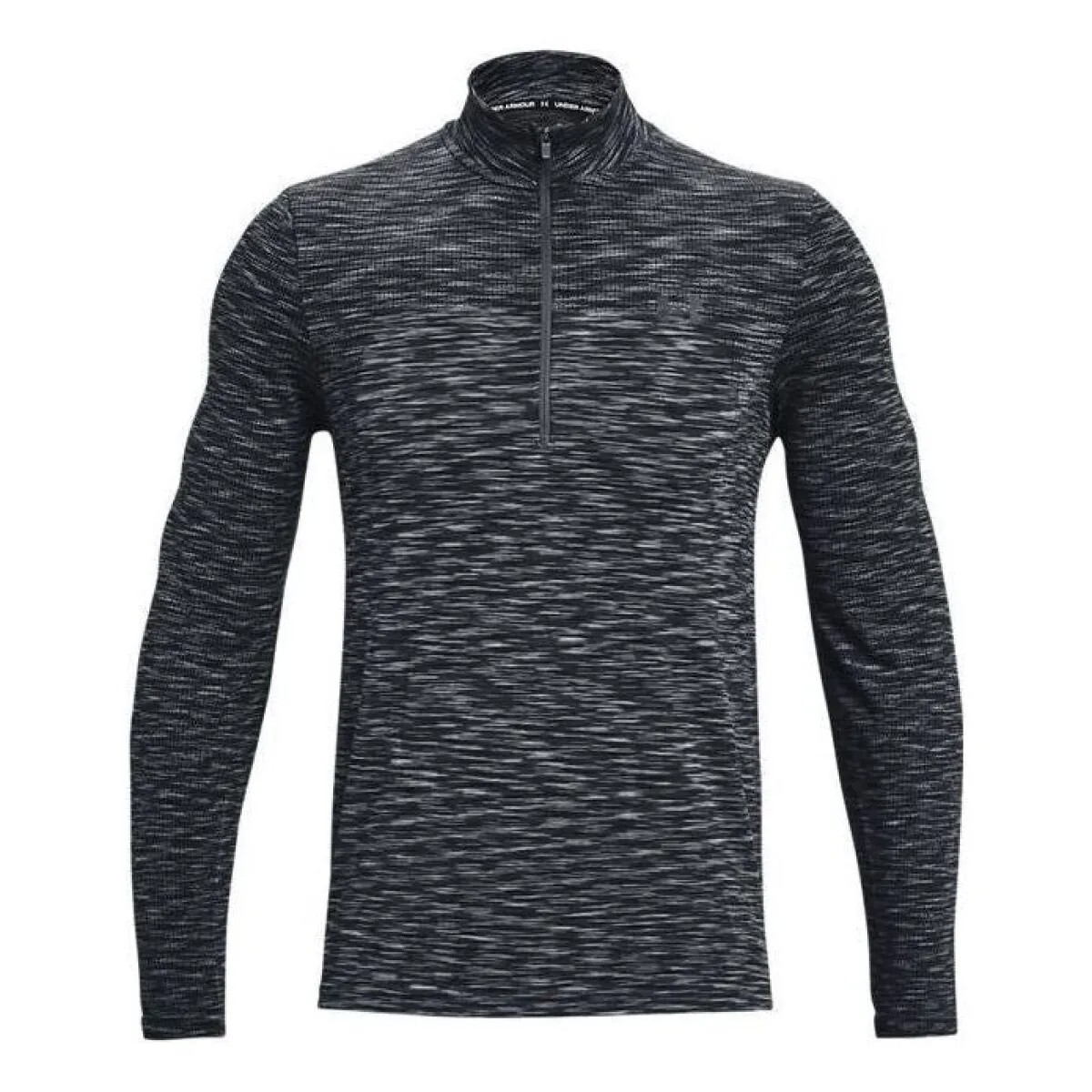 Under Armour Men's UA Seamless Half Zip Shirt Grey Black Size Medium 1359875-012 gallery
