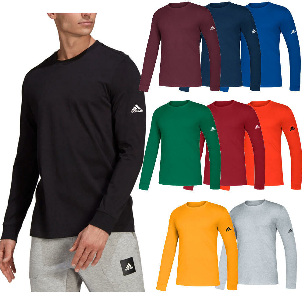Adidas Men's Go To Performance Climalite Long Active Sleeve Tee Sport T-Shirt gallery
