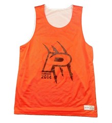 Sport-Tek Reversible Mesh Practice Jersey Orange White Summer 2014 Adult L 1421