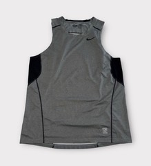 Nike Pro Tank Top Shirt Mens 2XL Gray Athletic Gym Performance Workout Dri-Fit